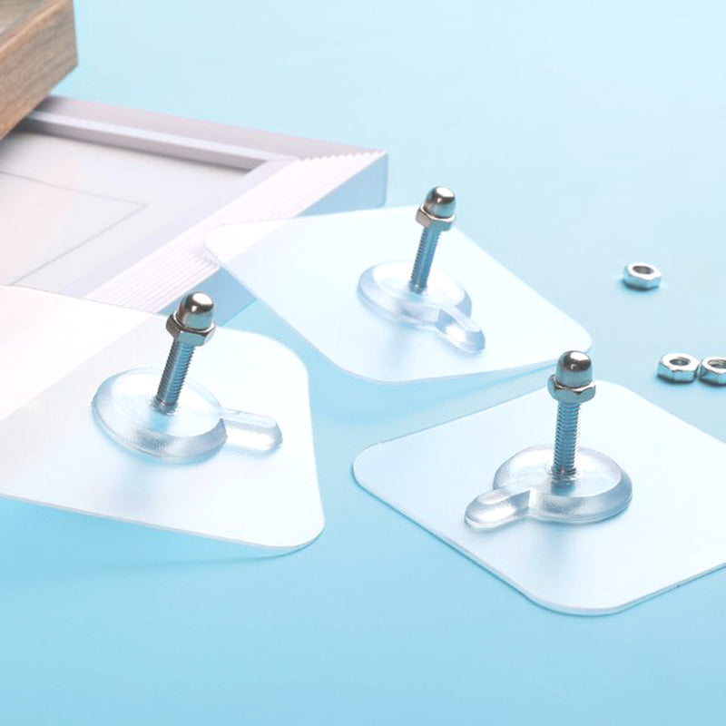 Adhesive Hanging Wall Hook Screw 10pcs set