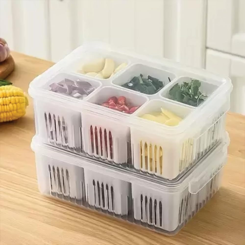 Refrigerator Vegetable Storage Box Organizer-2 Set