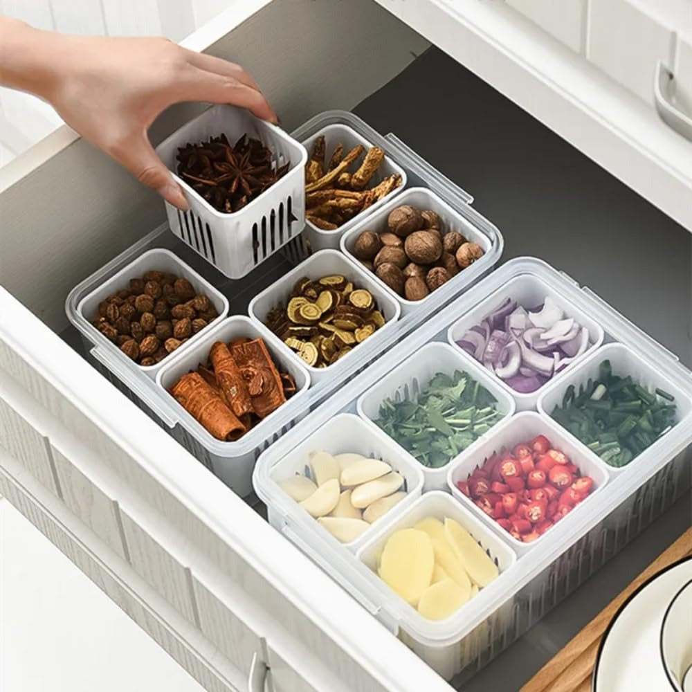 Refrigerator Vegetable Storage Box Organizer-1 Set