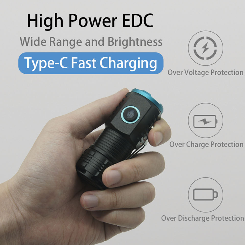 Strong Light 3*SST20 LED Mini EDC Flashlight
