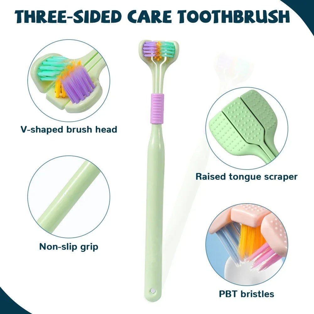 3-Sided Toothbrush 3D Stereo-5 Pcs