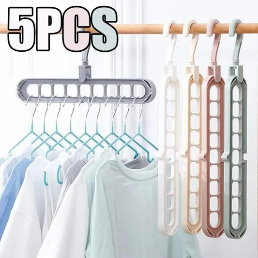 ৫ পিস-Multifunctional Foldable Clothes Hanger