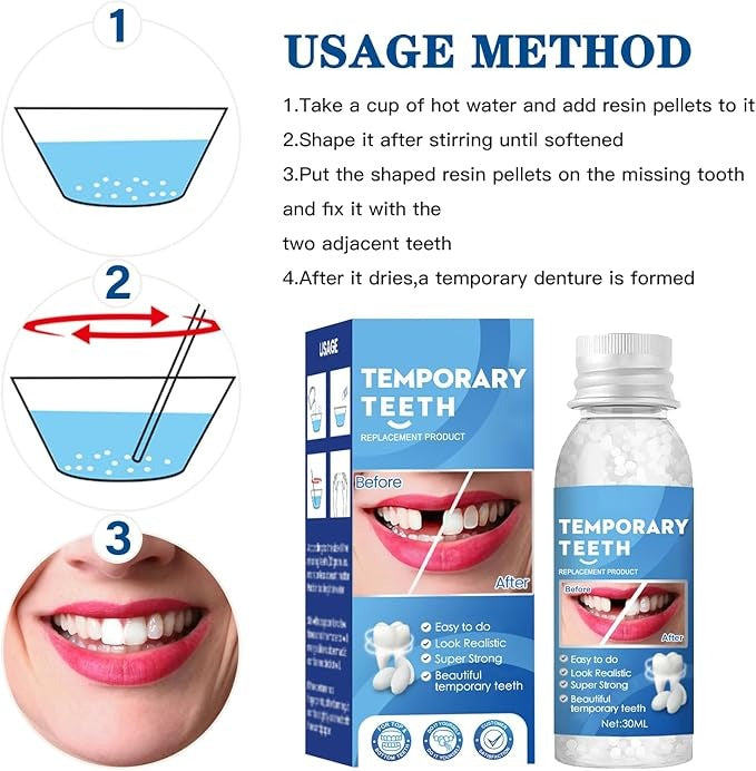 Temporary Moldable Tooth Repair Kit-30ml-3pcs