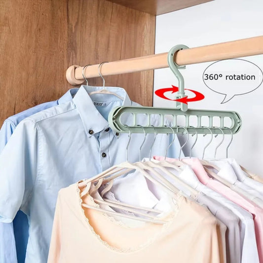 ২ পিস-Multifunctional Foldable Clothes Hanger