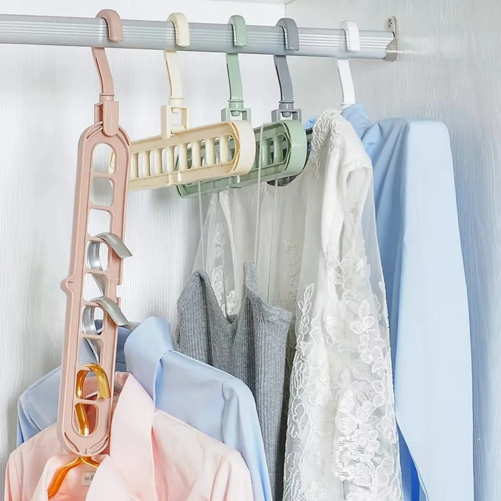 ২ পিস-Multifunctional Foldable Clothes Hanger