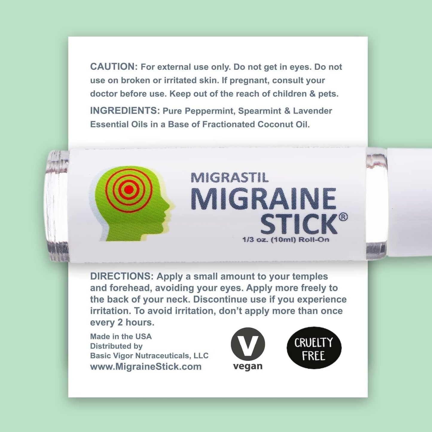 Natural Migraine Roll-on- ১ পিচ-সম্পূর্ণ প্রাকৃতিক উপাদানে তৈরি