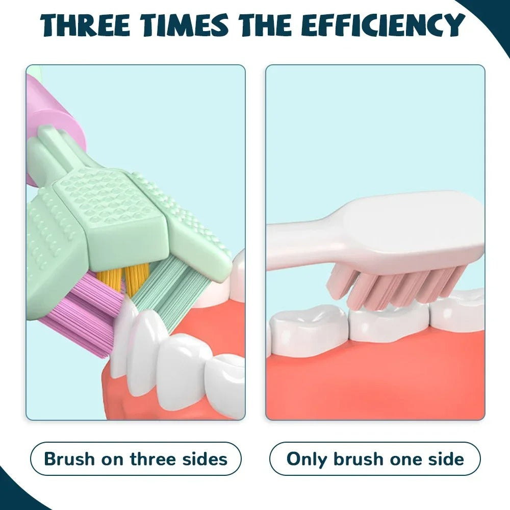 3-Sided Toothbrush 3D Stereo-5 Pcs