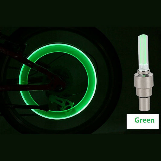 Tire Valve Cap Flashlight-Green Color