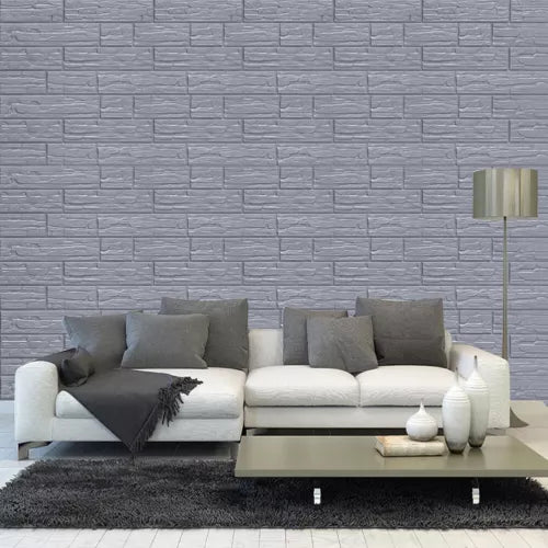 (৪৬ স্কোয়ার ফিট রোল ) ৪৫ টাকা স্কোয়ার ফিট-3D Wall Sticker(Bricks)-Green